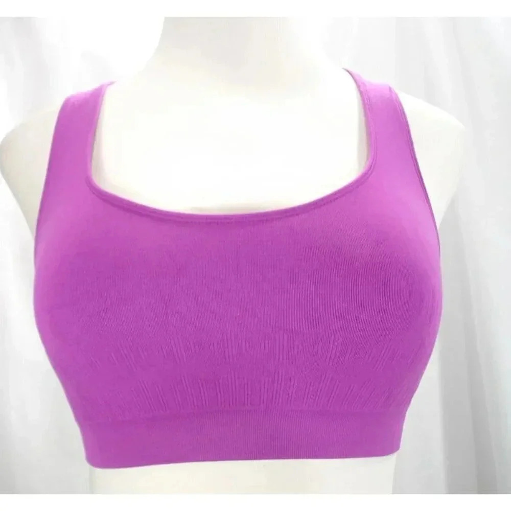 SMALL Hanes HC35 Wire Free Sports Bra Dahlia Pink New with Tags
